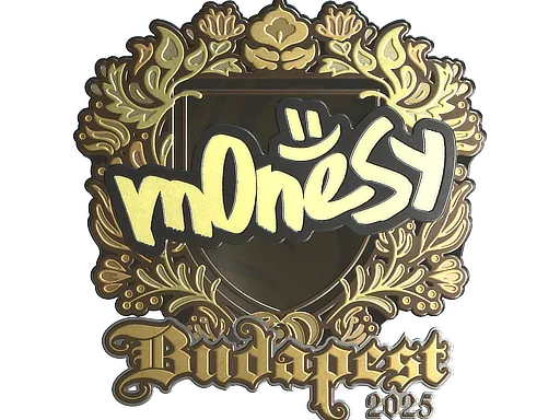 Sticker | m0NESY (Gold) | Budapest 2025 - $ 32.48