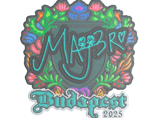 Sticker | MAJ3R (Embroidered) | Budapest 2025 - $ 0.08