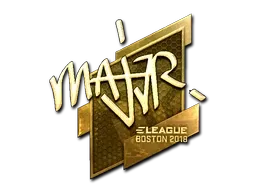 Sticker | MAJ3R (Gold) | Boston 2018 - $ 1150.00