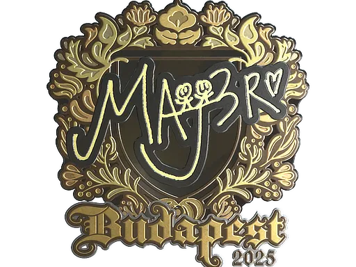 Sticker | MAJ3R (Gold) | Budapest 2025 - $ 2.60