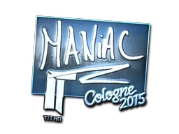 Sticker | Maniac (Foil) | Cologne 2015 - $ 29.70