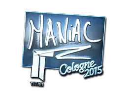 Sticker | Maniac (Foil) | Cologne 2015 - $ 38.64