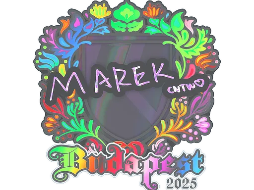 Sticker | Marek (Holo) | Budapest 2025 - $ 0.68