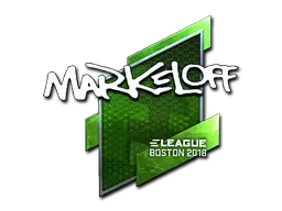 Sticker | markeloff (Foil) | Boston 2018 - $ 9.37