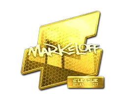 Sticker | markeloff (Gold) | Atlanta 2017 - $ 95.61