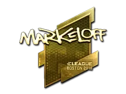 Sticker | markeloff (Gold) | Boston 2018 - $ 148.84