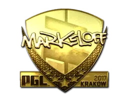 Sticker | markeloff (Gold) | Krakow 2017 - $ 822.53