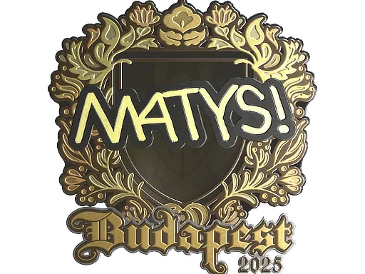 Sticker | MATYS (Gold) | Budapest 2025 - $ 1.32