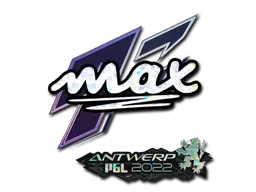 Sticker | max (Glitter) | Antwerp 2022 - $ 0.40
