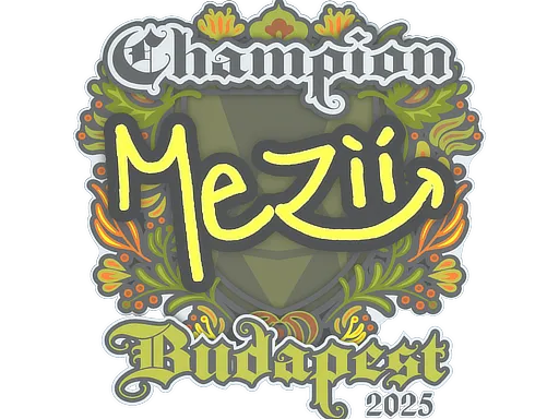 Sticker | mezii (Champion) | Budapest 2025 - $ 0.04
