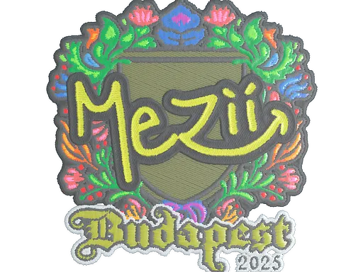 Sticker | mezii (Embroidered) | Budapest 2025 - $ 0.04