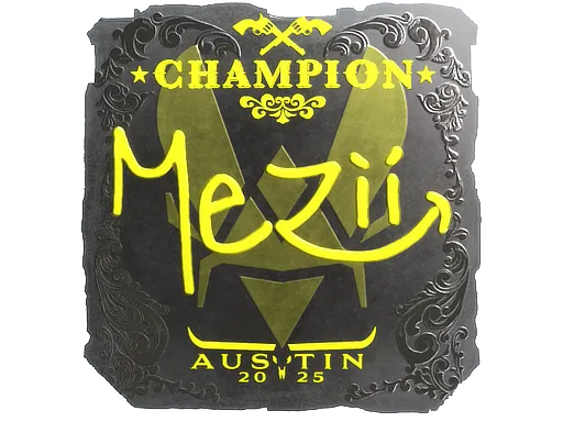Sticker | mezii (Foil, Champion) | Austin 2025 - $ 0.04