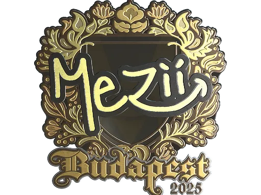 Sticker | mezii (Gold) | Budapest 2025 - $ 1.67