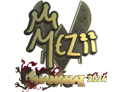 Sticker | mezii (Gold) | Shanghai 2024 - $ 1.06