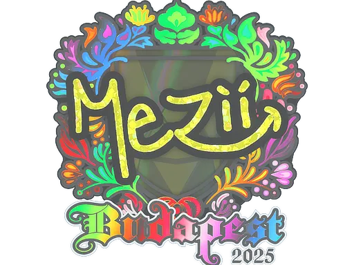 Sticker | mezii (Holo) | Budapest 2025 - $ 0.57