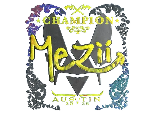 Sticker | mezii (Holo, Champion) | Austin 2025 ``