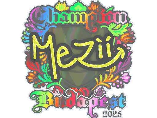 Sticker | mezii (Holo, Champion) | Budapest 2025 - $ 0.22
