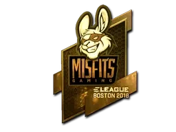 Sticker | Misfits Gaming (Gold) | Boston 2018 ``