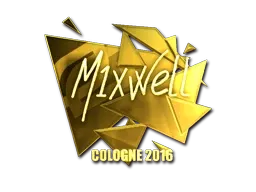 Sticker | mixwell (Gold) | Cologne 2016 - $ 71.02