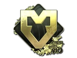 Sticker | MOUZ (Gold) | Rio 2022 - $ 9.40