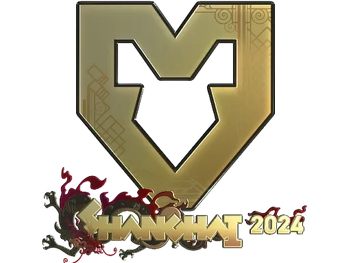 Sticker | MOUZ (Gold) | Shanghai 2024 ``