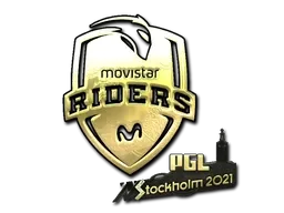Sticker | Movistar Riders (Gold) | Stockholm 2021 - $ 30.19