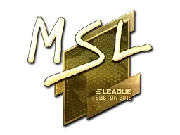 Sticker | MSL (Gold) | Boston 2018 - $ 359.52