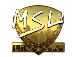 Sticker | MSL (Gold) | Krakow 2017 - $ 1050.00