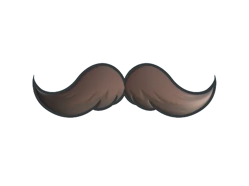 Sticker | Mustachio (Foil) - $ 1.03