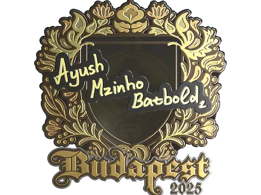 Sticker | mzinho (Gold) | Budapest 2025 - $ 1.23