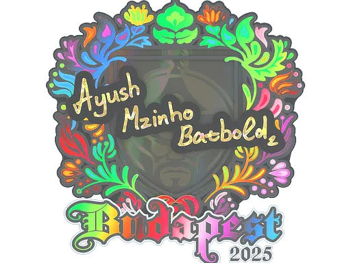 Sticker | mzinho (Holo) | Budapest 2025 - $ 0.25