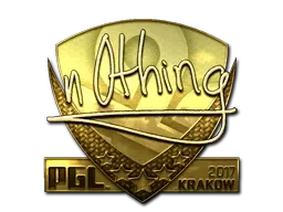 Sticker | n0thing (Gold) | Krakow 2017 - $ 1259.52