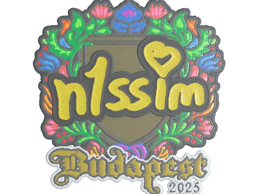 Sticker | n1ssim (Embroidered) | Budapest 2025 - $ 0.04