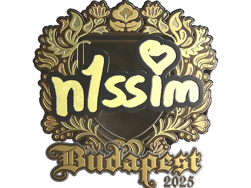 Sticker | n1ssim (Gold) | Budapest 2025 - $ 4.53
