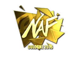 Sticker | NAF (Gold) | Cologne 2016 - $ 73.74