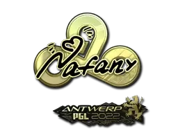 Sticker | nafany (Gold) | Antwerp 2022 - $ 5.08