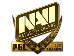 Sticker | Natus Vincere (Gold) | Krakow 2017 ``