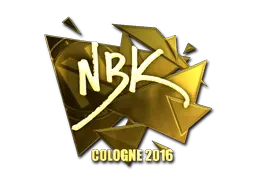 Sticker | NBK- (Gold) | Cologne 2016 - $ 75.99