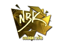 Sticker | NBK- (Gold) | Cologne 2016 - $ 70.17