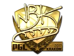 Sticker | NBK- (Gold) | Krakow 2017 - $ 717.72