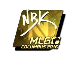 Sticker | NBK- (Gold) | MLG Columbus 2016 - $ 29.95