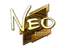 Sticker | NEO (Gold) | Boston 2018 - $ 495.78