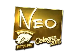 Sticker | NEO (Gold) | Cologne 2015 - $ 30.89