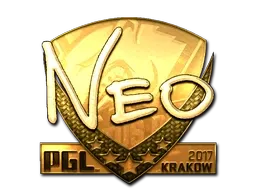 Sticker | NEO (Gold) | Krakow 2017 - $ 777.77