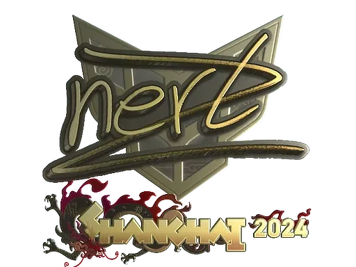 Sticker | NertZ (Gold) | Shanghai 2024 - $ 0.00