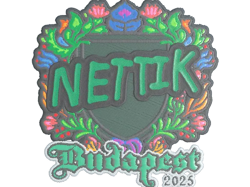 Sticker | nettik (Embroidered) | Budapest 2025 - $ 0.04