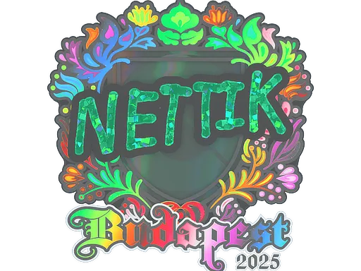 Sticker | nettik (Holo) | Budapest 2025 - $ 0.64