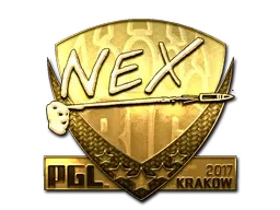 Sticker | nex (Gold) | Krakow 2017 - $ 1526.60