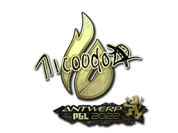 Sticker | nicoodoz (Gold) | Antwerp 2022 - $ 2.55