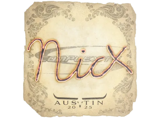 Sticker | nicx | Austin 2025 - $ 0.03